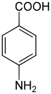 Struktur von 4-Aminobenzoesäure