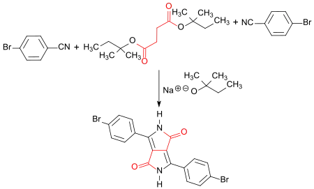 Synthese eines bromhaltigen DPP-Pigments mit 4-BBN