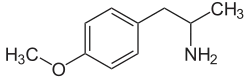 Struktur von 4-Methoxyamphetamin