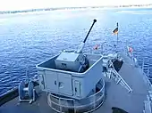 Vorschiff des Minenjagdbootes Weiden mit dem 40-mm-Geschütz L/70 MEL Mod. 58