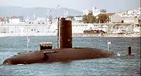 Das Schwesterschiff HMS Warspite vor Gibraltar