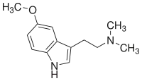 Strukturformel von 5-Methoxy-N,N-dimethyltryptamin