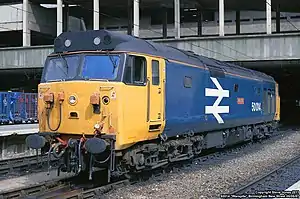 50 014 (D414) im Bahnhof Birmingham New Street (Mai 1987)