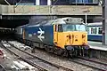 50 039 (D439) mit Reisezug im Bahnhof Birmingham New Street (November 1985)
