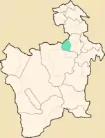 Lage des Municipio Urmiri im Departamento Potosí