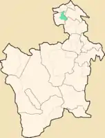 Lage des Municipio Chayantaim Departamento Potosí