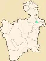 Lage des Municipio Chaquíim Departamento Potosí