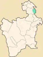 Lage des Municipio Raveloim Departamento Potosí