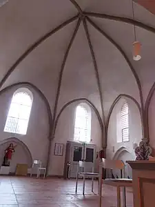 Südquerhaus mit Schirmgewölbe und Spitzbogenblenden