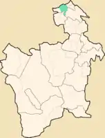 Lage des Municipio Sacacaim Departamento Potosí