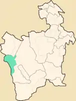 Lage des Municipio San Pedro de Quemesim Departamento Potosí