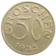 50 Groschen 1935 Vorderseite