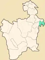 Lage des Municipio Ckochasim Departamento Potosí