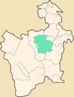 Lage des Municipio Tomaveim Departamento Potosí