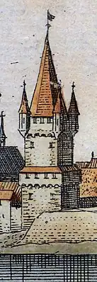 Neuturm nach Matthäus Merian vor 1645