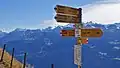 Wegweiser auf 2266 m