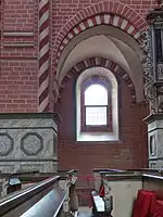 ein Fenster des Südseitenschiffs