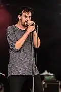 Sänger und Gitarrist Jonas Jakob, 2018