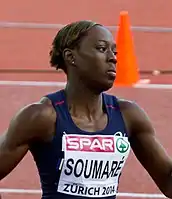 Die Europameisterin von 2010 Myriam Soumaré errang wie 2012 Bronze – zwei Tage zuvor hatte sie Silber über 100 Meter gewonnen