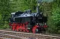 93.1360 bei der Wutachtalbahn im Lackierungsschema der Deutschen Reichsbahn