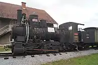 Die 38 IIIc5 der Bosnisch-Herzego­winischen Staatsbahnen waren neben den R.370 der FS eine der meistgebauten Zahnradlokomotiven der Welt. (Floridsdorf, 1894)
