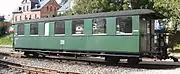 Gattung 711 der K. Sä. St. EBDR-Betriebsnummer: 970-318Baujahr 1907, mit Mittelpufferkupplung und Adapterkopf auf Scharfenbergkupplung