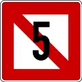 A.5.1 Stillliegeverbot auf der Wasserfläche, deren Breite, gemessen vom Aufstellungsort, auf dem Tafelzeichen in Metern angegeben ist.