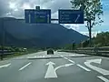 Abfahrt von der Inntalautobahn auf die B 177