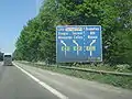 Die A16 beim Échangeur de Tournai an der A8