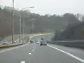 Die A27 mit ihren scharfen Kurven nahe Verviers
