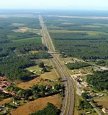 E 70 als Nationalstraße 10 in Frankreich