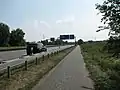 Kurz vorm Westkreuz Frankfurt, Fahrtrichtung Osten