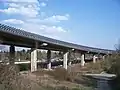 Talbrücke bei Seckbach (vor dem Bau der zweiten Richtungsfahrbahn)