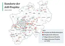 Abgeschlossene und geplante Projekte des AAV – Verband für Flächenrecycling und Altlastensanierung