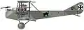 AEG G.II der BAO (Brieftauben Abteilung Ostende), Olt. Georg Zeumer/Lt. Manfred von Richthofen, Frankreich, September 1915