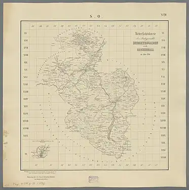 Übersichtskarte der Amtsgerichte Berchtesgaden und Reichenhall im Jahre 1896