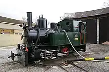 Dampflok WIDNAU der Dienstbahn der Internationalen Rheinregulierung