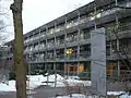 Das Geriatriegebäude, der Nebeneingang