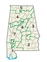 Alabama: Kongress-Wahlkreise