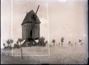 Ruine der Stemmer Windmühle. Aufgenommen 1940 oder um 1934.