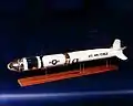 Modell einer kinetischen Anti-Satelliten-Rakete der US-Luftwaffe (ASAT)