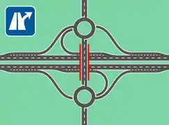 Sechs RampenDoppelte Ausfahrrampen