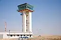 Der Tower an der südlichen Runway der Nevatim Airbase