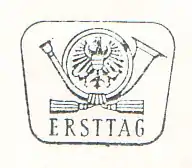 Österreich: Neues Design 26. Januar 1973, Ersttag, darüber ein großes Posthorn mit Adler, trapezförmig abgerundet