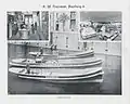 Lieferschuten von AWN im Hamburger Hafen (um 1910)