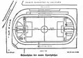 Plan des neuen Drusus-Stadions in der Alpenzeitung vom 10. Oktober 1929