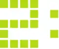 A Dois-Logo (RTP2) zwischen dem 27. Oktober 2004 und dem 21. Februar 2007.
