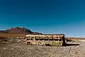 Bus-Wrack in San Pedro, Atacama-Wüste.