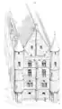 Abtei Sainte Marie de Breteuil, Zeichnung von Viollet-le-Duc