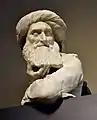 sog. Prophet mit Turban, Gipsabguss der 1870 teilzerstörten Figur